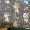 Pugs in space fabric, Rose and Hubble fabrics, pugs in space, dog fabric designs