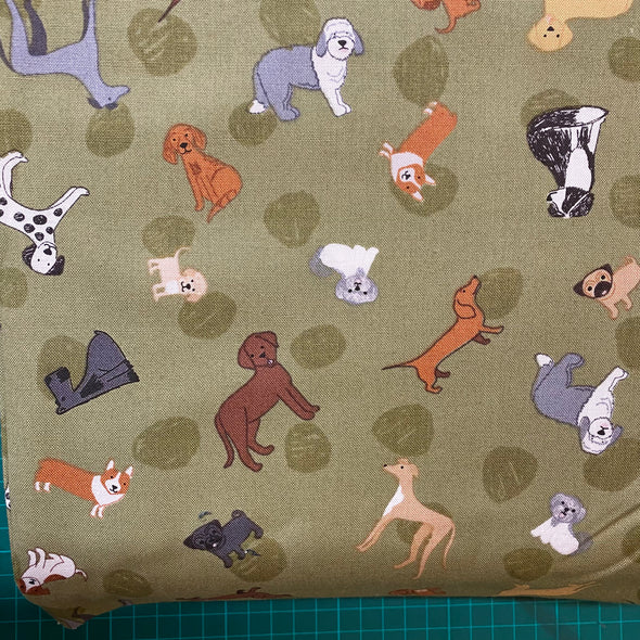Dog fabric design, Lewis and Irene fabric, fabric for sale by the meter, dog fabric,