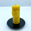 beeswax pillar candle, beeswax candle, Cornish beeswax, Cornish beeswax candle, Cornish beeswax candles, beeswax candles,candles,narural candles, eco candles, gift ideas for her, natural gifts, pure beeswax candles, artisan beeswax candles, sculpted beeswax candles, pillar candles, beeswax pillar candles, round beeswax candles, beeswax tea lights, beeswax tapers, buy British, British beeswax candles, valentines gift. heart motif candle