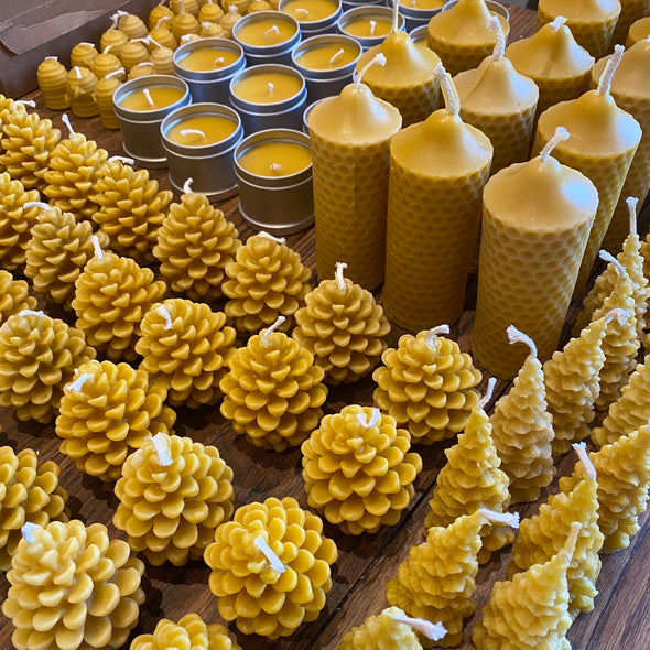 Christmas candles, pine cone candles, beeswax pine cone candle, beeswax pillar candle, beeswax candle, Cornish beeswax, Cornish beeswax candle, Cornish beeswax candles, beeswax candles,candles,narural candles, eco candles, gift ideas for her, natural gifts, pure beeswax candles, artisan beeswax candles, sculpted beeswax candles, pillar candles, beeswax pillar candles, round beeswax candles, beeswax tea lights, beeswax tapers, buy British, British beeswax candles