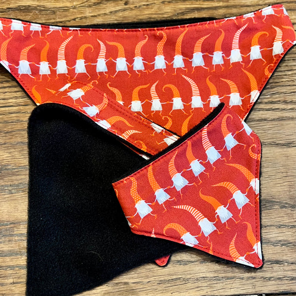 Christmas gnomes or Santa paws dog bandanna