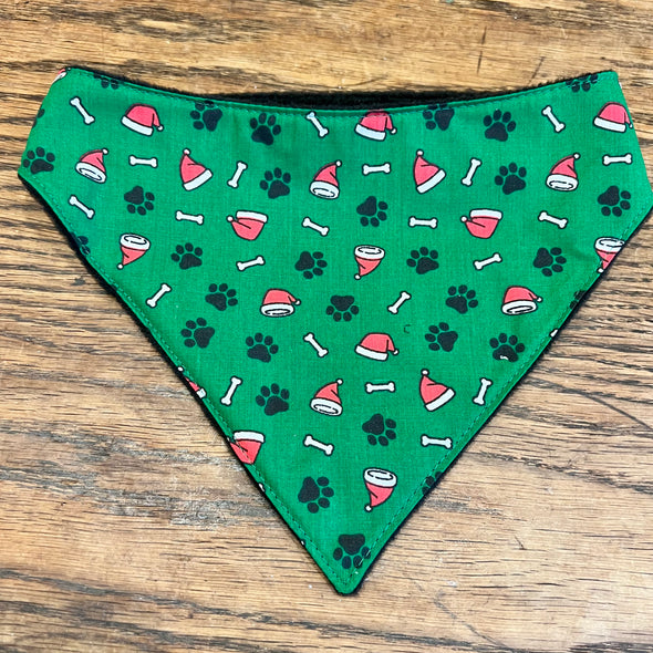 Christmas gnomes or Santa paws dog bandanna