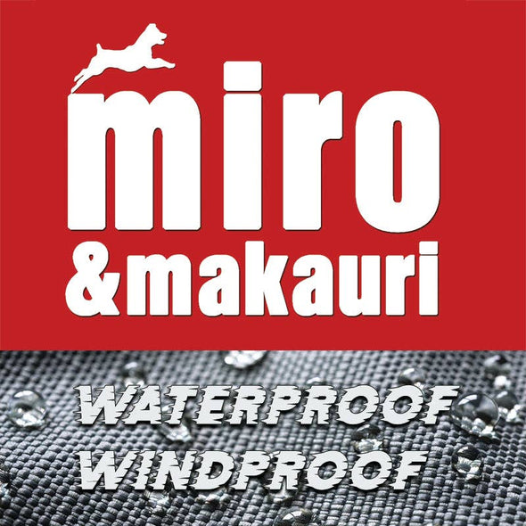 Miro & Makauri Winter Dog Coat "Rasberry & Grey"