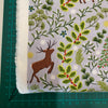 Christmas fabric, light grey and metallic gold stars, deer, Holly,mistletoe,Christmas tree, fabric by the meter, for crafts, for gifts,crafters, lewis and Irene, fabric xmas , fabric, 