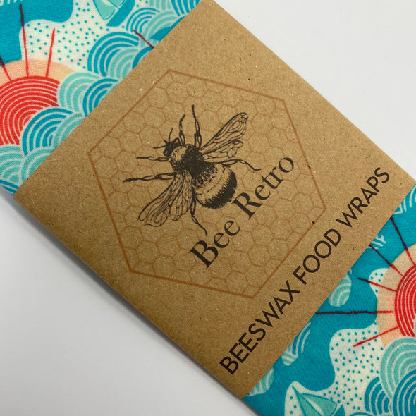 Beeswax wrap, beeswax food wrap, food wrap, plastic free wrap, Cornish produce, made in Cornwall, beeswax, bees, buy Cornish, made in Cornwall,natural food wrap, biodegradable, race to zero, sustainable, bee wrap, beeswax bag, bee retro, beeretro.co.uk, bee retro beeswax food wraps, Cornish seaside, seaside, beach